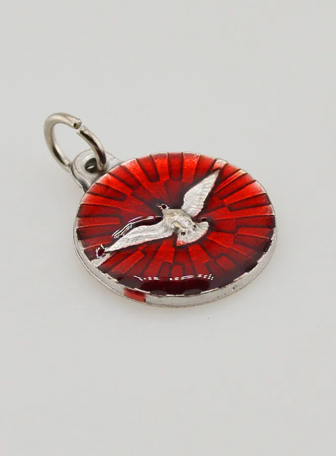 Anhänger Heiliger Geist mit Roter Emaille – 18mm (pic 3)