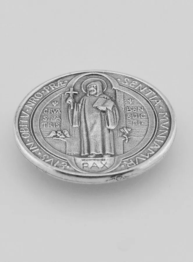 Selbstklebende Plakette mit dem Heiligen Benedikt – 33mm (pic 2)
