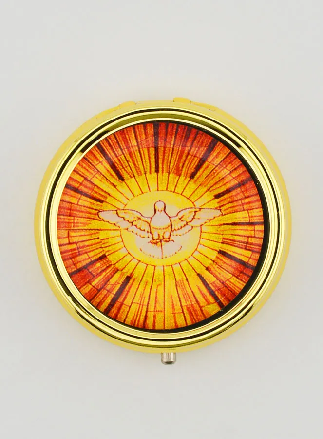 Hostienbehälter Goldfarben – Heiliger Geist (pic 1)