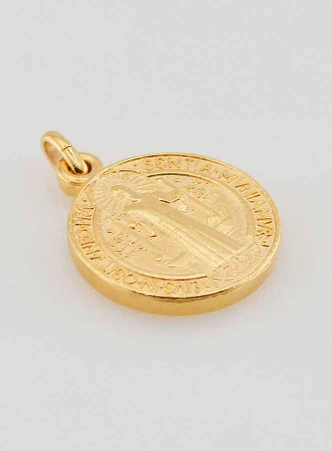 Vergoldete Benedikt-Medaille – 18mm (pic 3)