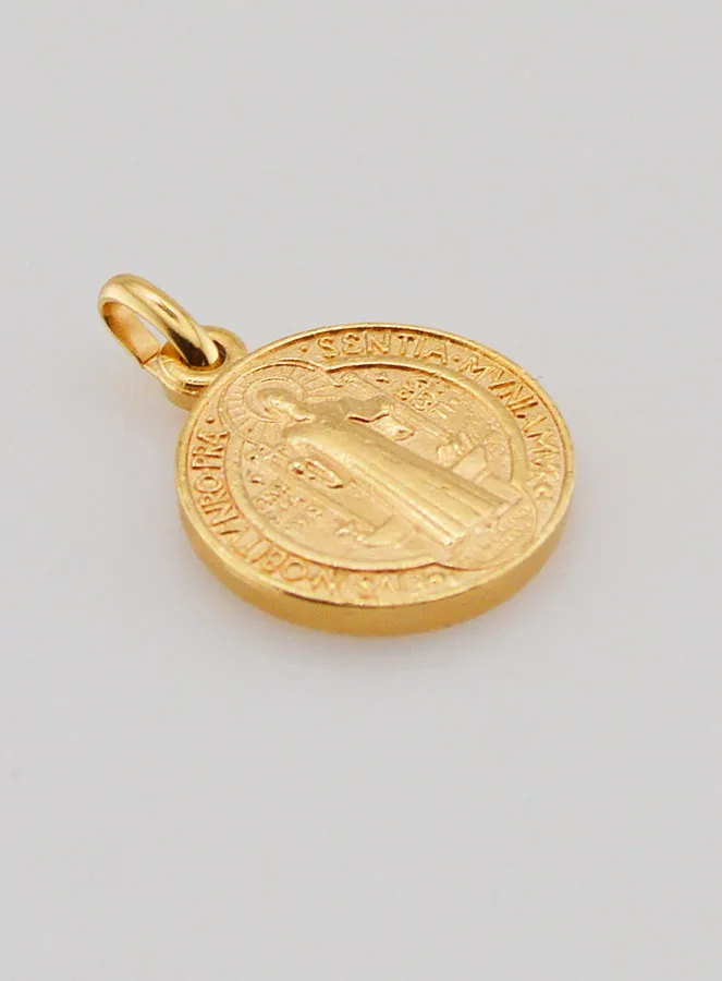 Vergoldete Benedikt-Medaille – 15mm (pic 3)