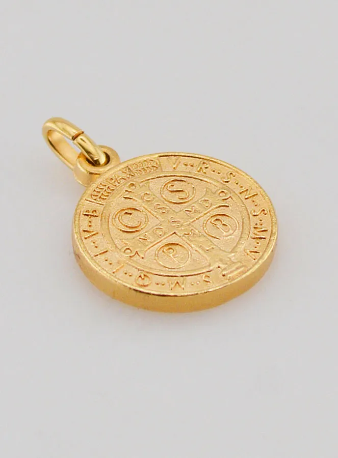 Vergoldete Benedikt-Medaille – 15mm (pic 4)