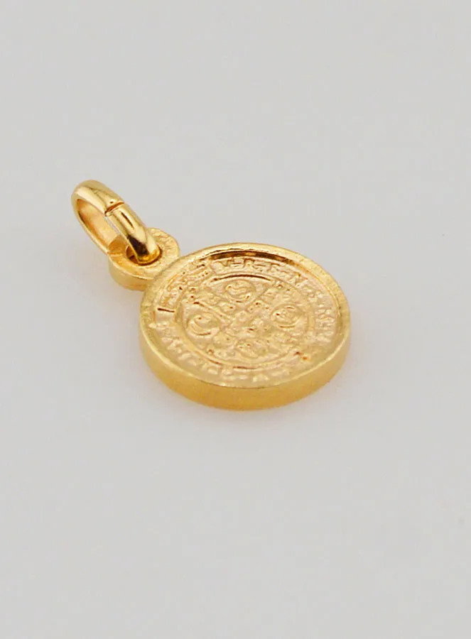 Vergoldete Medaille des Heiligen Benedikt – 10mm (pic 3)