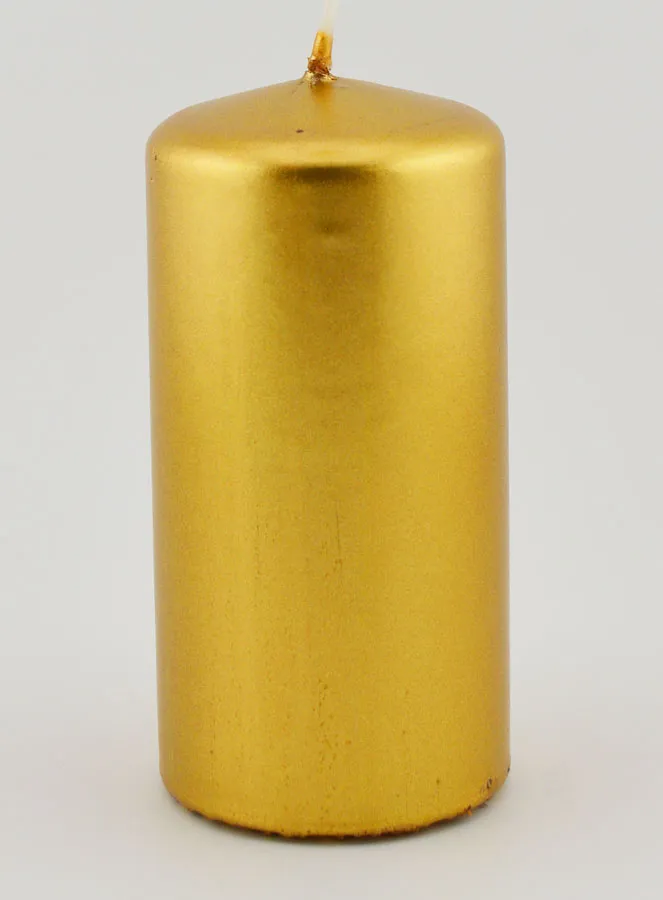 Metallic Weihnachtskerze – Gold (pic 1)