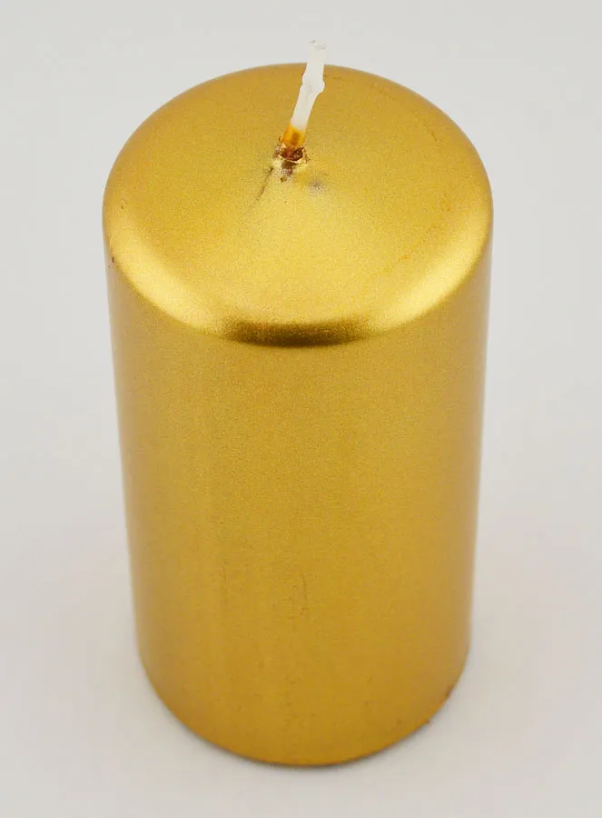 Metallic Weihnachtskerze – Gold (pic 2)