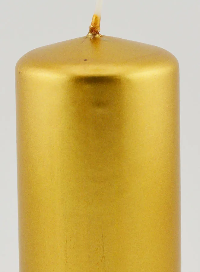 Metallic Weihnachtskerze – Gold (pic 3)