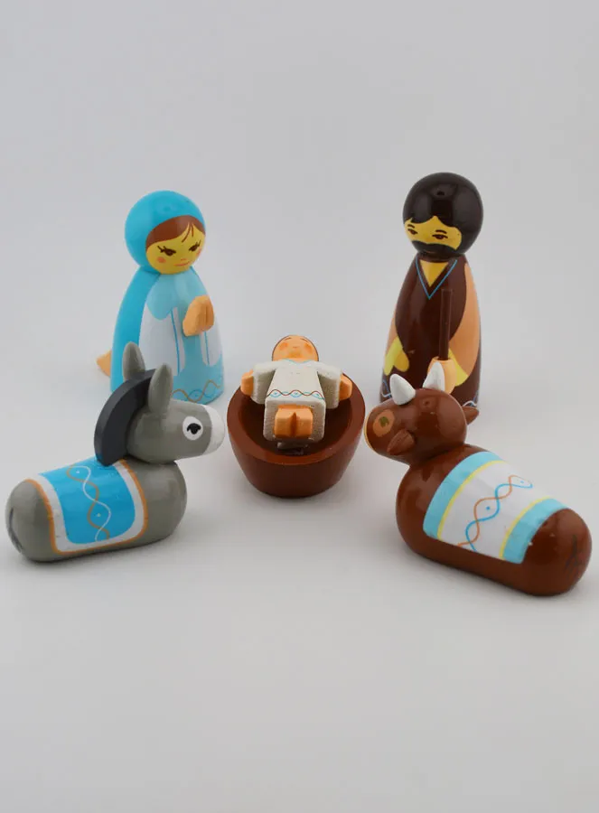 Weihnachtskrippe für Kinder – Blaue Maria (pic 1)