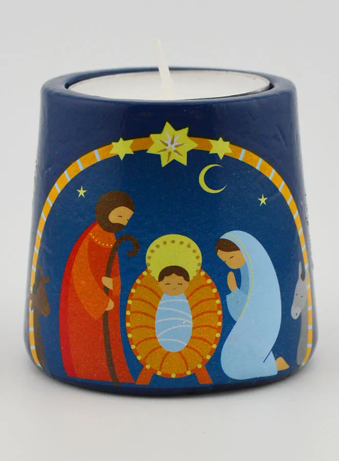 Kerzenhalter Weihnachtskrippe 5cm (pic 1)