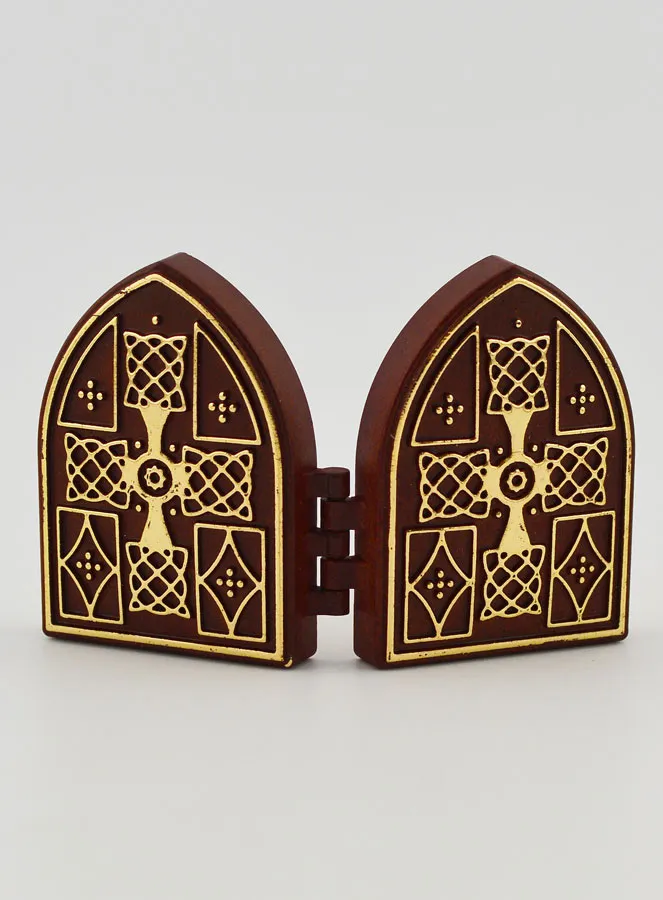 Kleine Diptychon Ikone – Herz Jesu und Heilige Rita (pic 4)