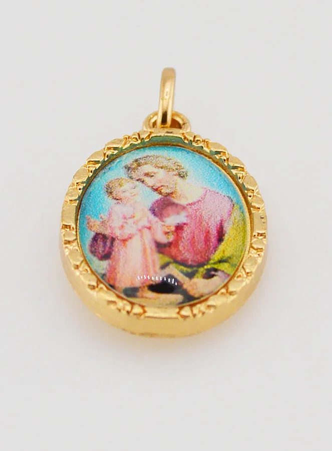 Medaille mit Gedrehtem Rand 25mm – Heiliger Josef (pic 2)
