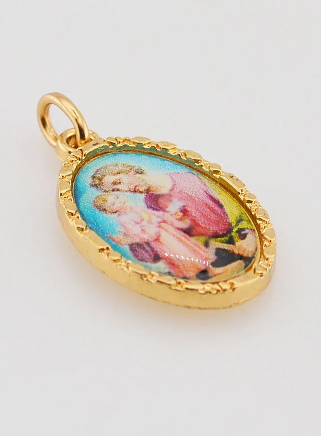 Medaille mit Gedrehtem Rand 25mm – Heiliger Josef (pic 3)