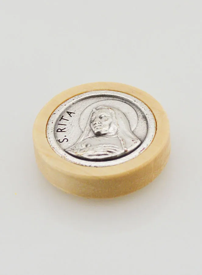 Auto-Magnetplakette der Heiligen Rita – 22 mm (pic 2)