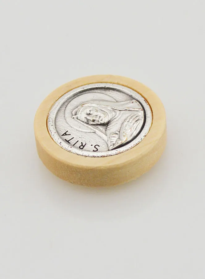 Auto-Magnetplakette der Heiligen Rita – 22 mm (pic 3)