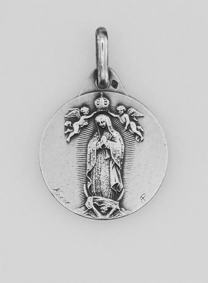 Silberne Medaille Madonna von Guadalupe (pic 1)