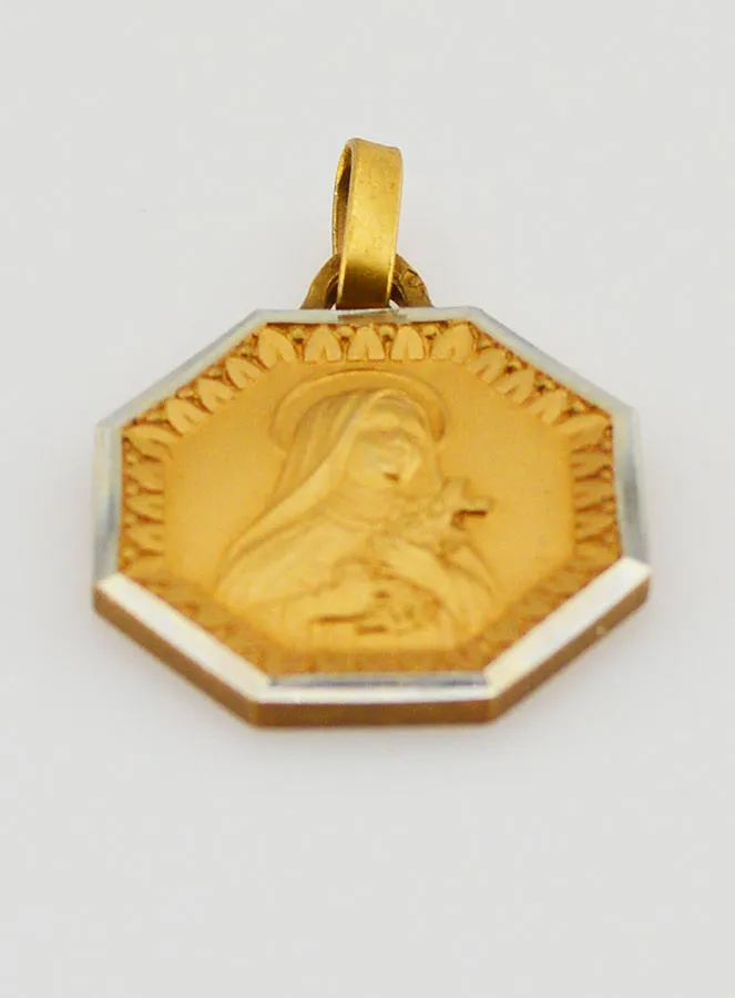Vergoldeter Anhänger der Heiligen Therese (pic 2)