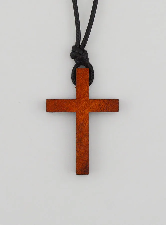 Holzkreuz an verstellbarer Lederschnur (pic 4)