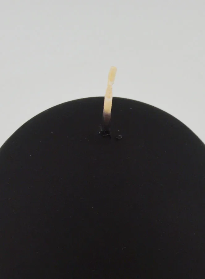 Kerze Weihnachtskugel 8cm – Samt Schwarz (pic 4)