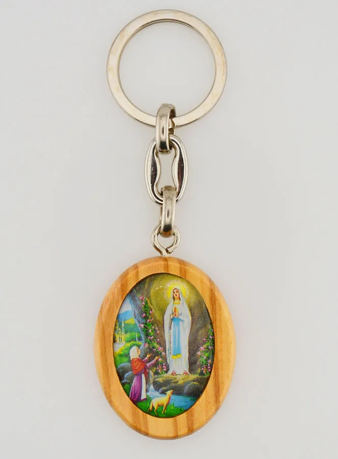 Schlüsselanhänger Madonna Lourdes und Heiliger Christophorus (pic 1)