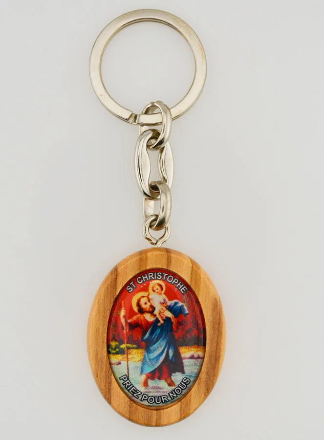 Schlüsselanhänger Madonna Lourdes und Heiliger Christophorus (pic 3)