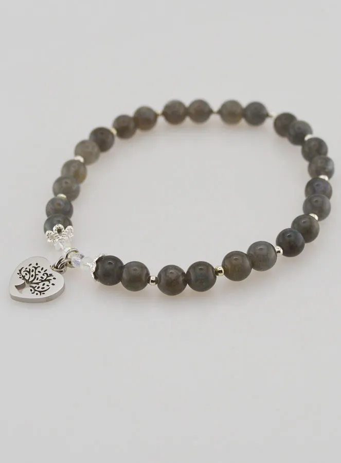 Armband aus Naturstein – Labradorit und Baum des Lebens (pic 3)