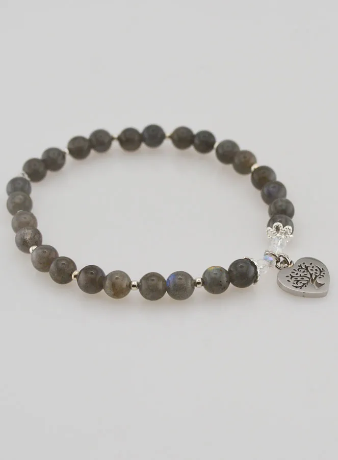 Armband aus Naturstein – Labradorit und Baum des Lebens (pic 4)