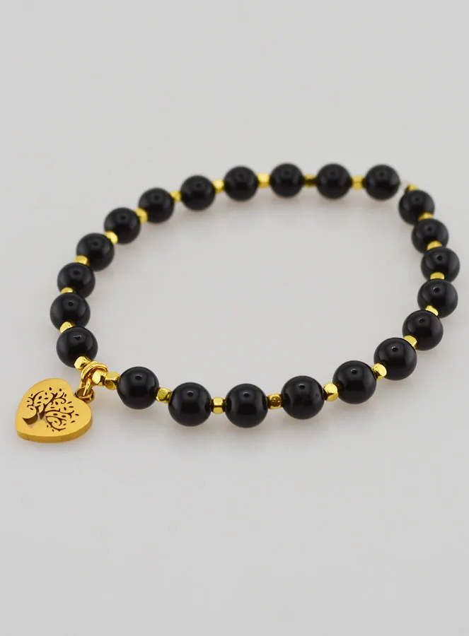 Armband aus Naturstein – Turmalin und Baum des Lebens (pic 3)