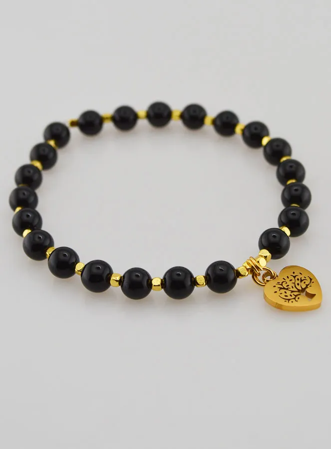 Armband aus Naturstein – Turmalin und Baum des Lebens (pic 4)