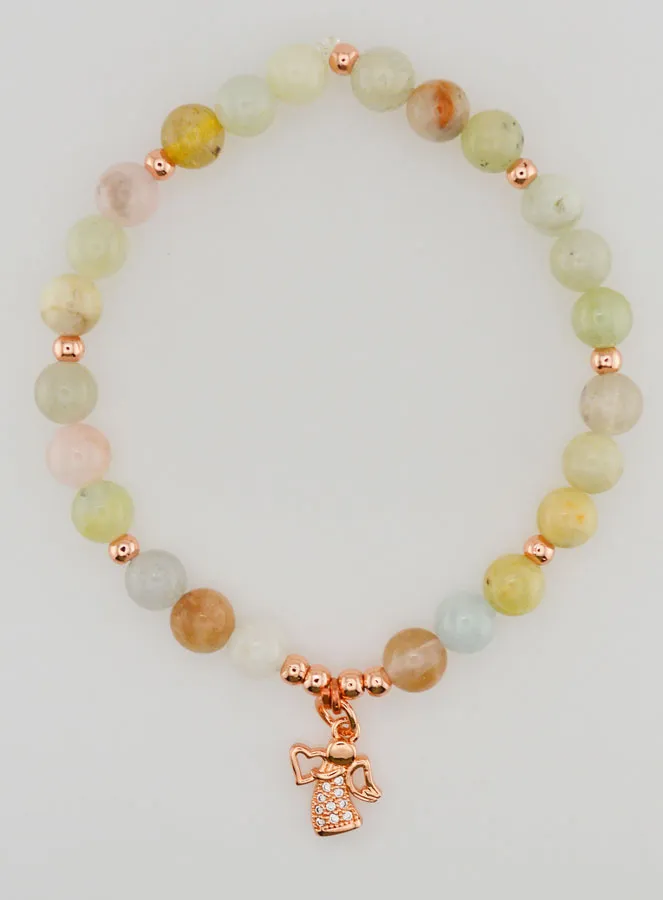 Religiöses Armband – Schutzengel und Morganit (pic 1)