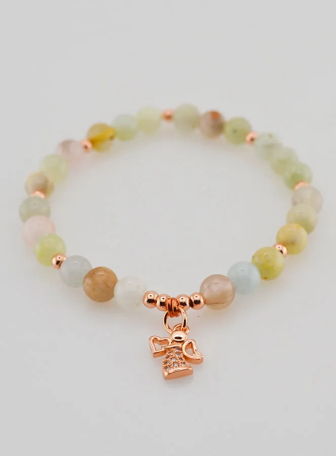 Religiöses Armband – Schutzengel und Morganit (pic 2)