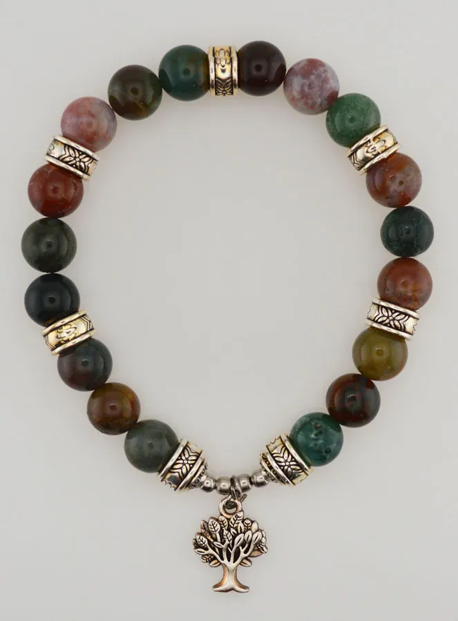 Armband aus Indischem Achat und Baum des Lebens (pic 1)