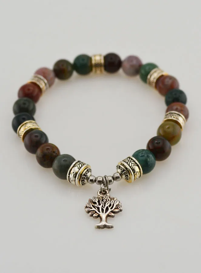 Armband aus Indischem Achat und Baum des Lebens (pic 2)