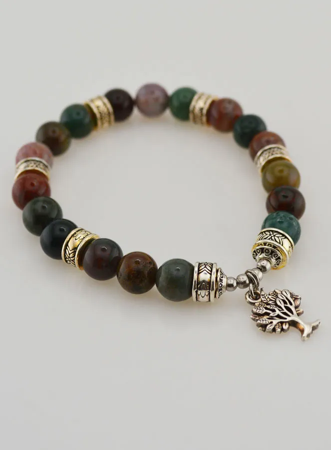 Armband aus Indischem Achat und Baum des Lebens (pic 3)