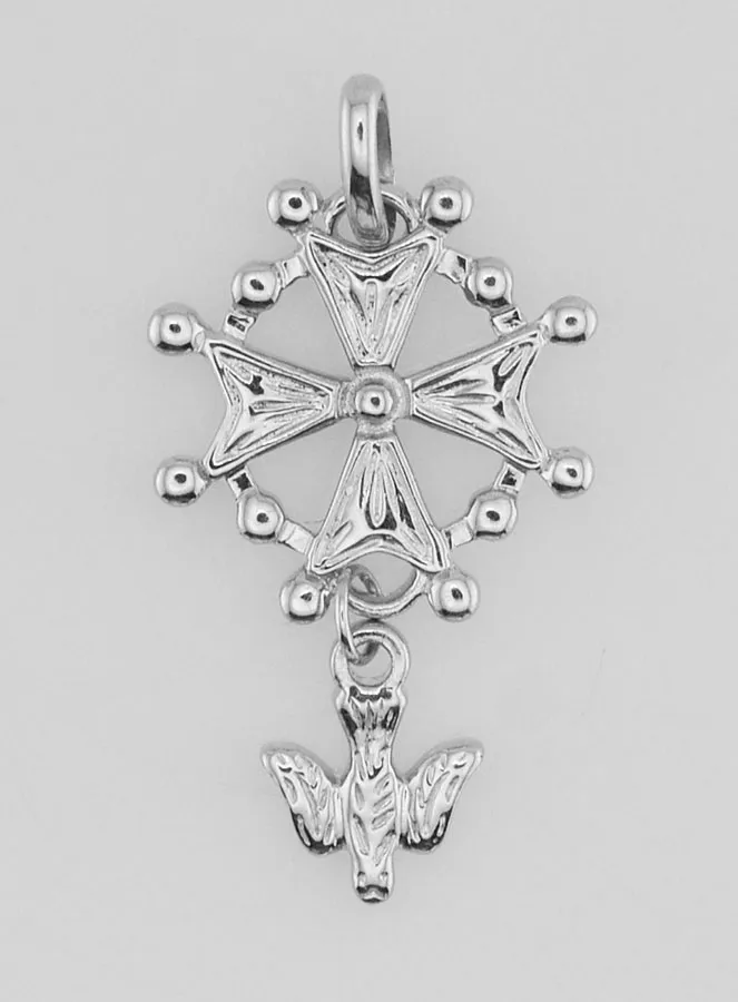 Anhänger Hugenottenkreuz des Heiligen Geistes – Silber (pic 1)