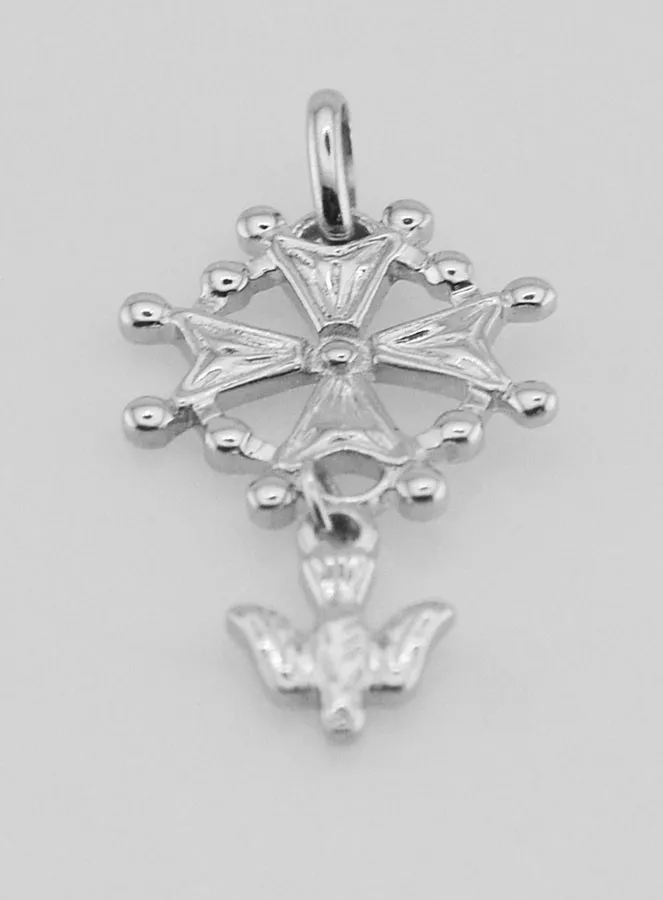 Anhänger Hugenottenkreuz des Heiligen Geistes – Silber (pic 2)