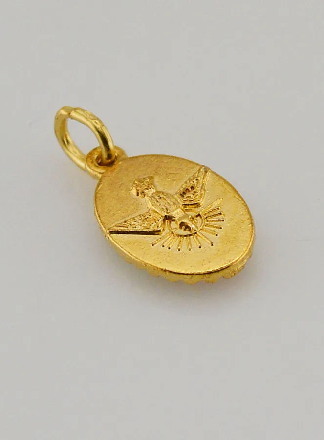 Medaille mit Gedrehtem Rand 15mm – Heiliges Herz Mariens (pic 4)