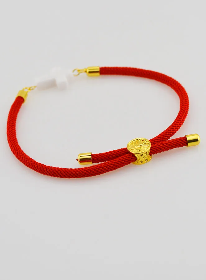 Religiöses Armband mit Kreuz – Rot (pic 4)