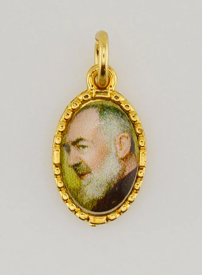 Medaille mit Gedrehtem Rand 1mm – Padre Pio (pic 1)