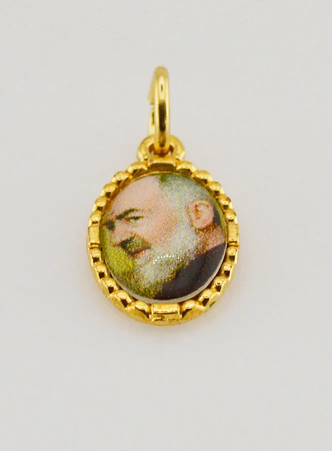 Medaille mit Gedrehtem Rand 1mm – Padre Pio (pic 2)