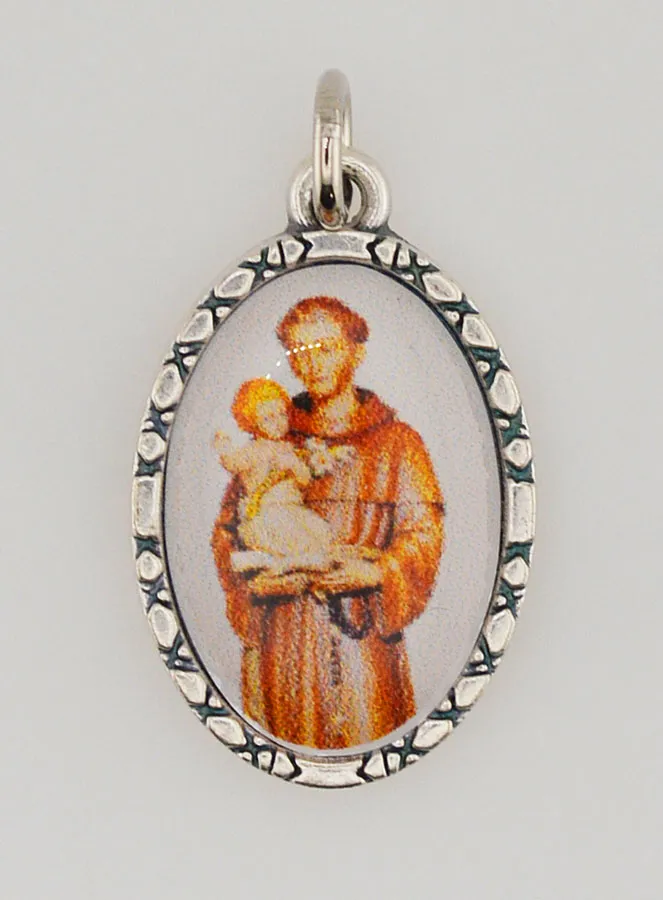 Medaille mit Gedrehtem Rand 25mm – Heiliger Antonius (pic 1)