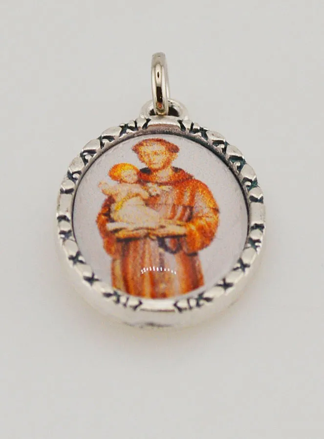 Medaille mit Gedrehtem Rand 25mm – Heiliger Antonius (pic 2)