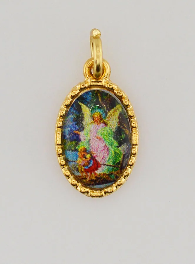 Medaille mit Gedrehtem Rand 15mm – Schutzengel (pic 1)