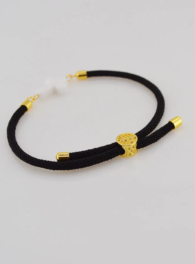 Religiöses Armband mit Kreuz – Schwarz (pic 4)