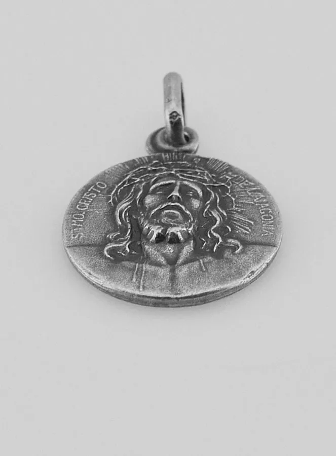 Silber Anhänger mit dem Heiligen Antlitz Christi – 17mm (pic 2)