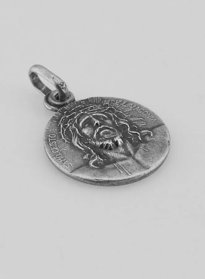 Silber Anhänger mit dem Heiligen Antlitz Christi – 17mm (pic 3)