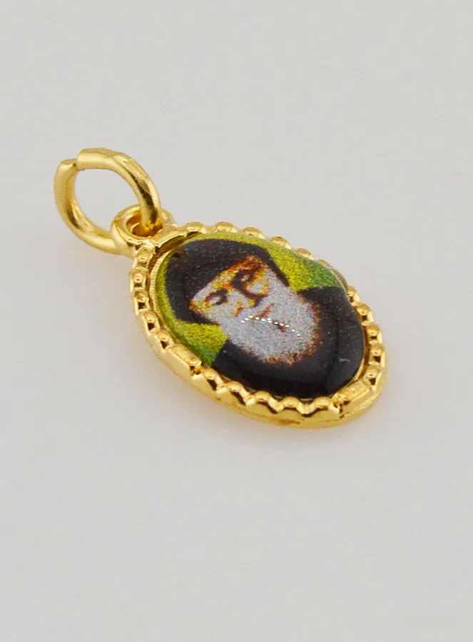 Anhänger mit Gedrehtem Rand 15mm – Heiliger Charbel (pic 3)