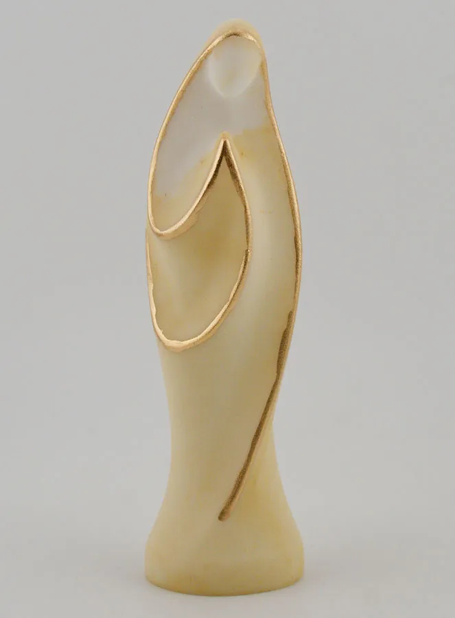 Moderne Figur Madonna aus Alabaster – 12cm (pic 1)
