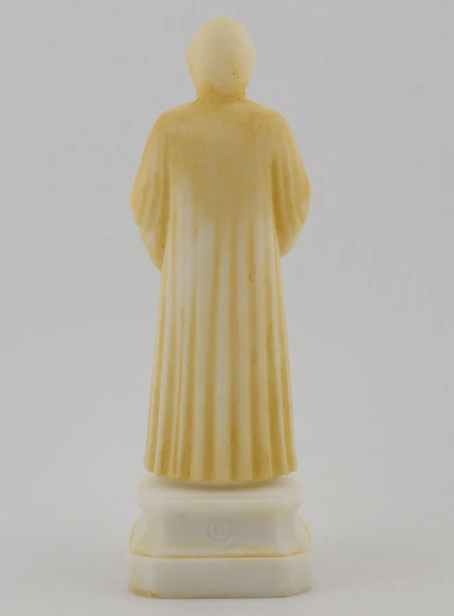 Figur des Heiligen Charbel aus Bemaltem Alabaster – 12cm (pic 4)