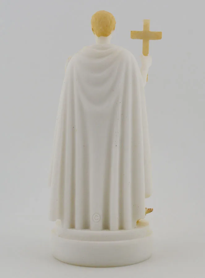 Figur des Heiligen Expeditus aus Bemaltem Alabaster – 12cm (pic 4)