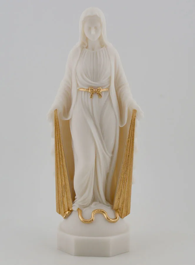 Statue der Wundertätigen Mutter Gottes mit Goldenen Strahlen – 17cm (pic 1)