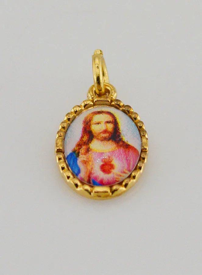 Medaille mit Gedrehtem Rand 15mm – Heiligstes Herz Jesu (pic 2)